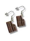 Chocolate Bar Earrings