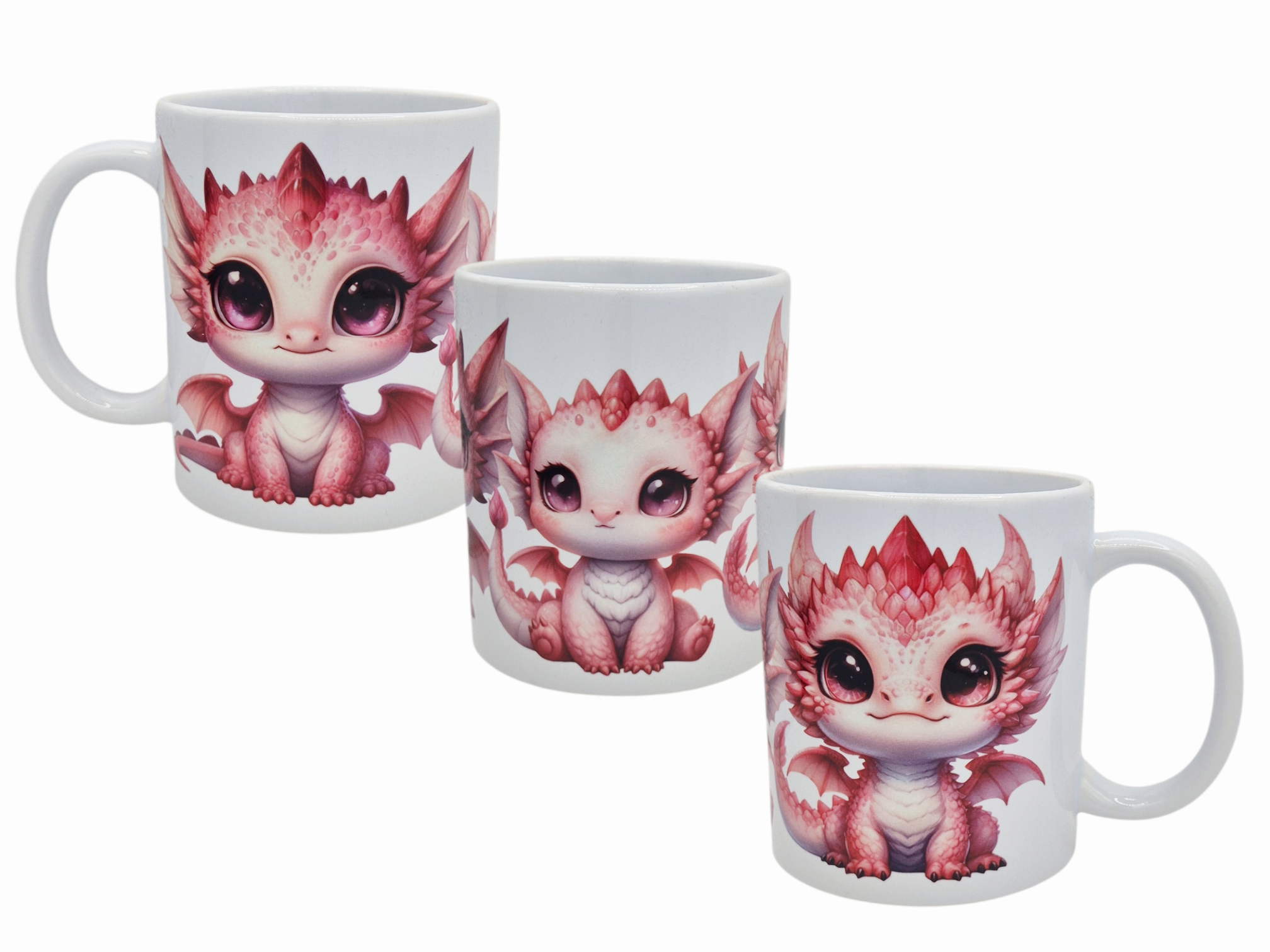 Cute Pink Baby Dragon Mug